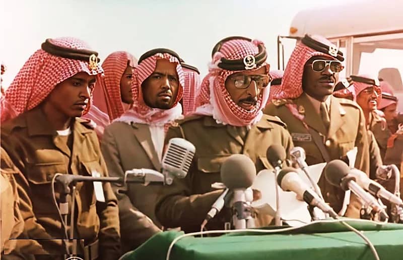 صورة قديمة من حفل تخريج فرقة الأسلحة بالحرس الوطني