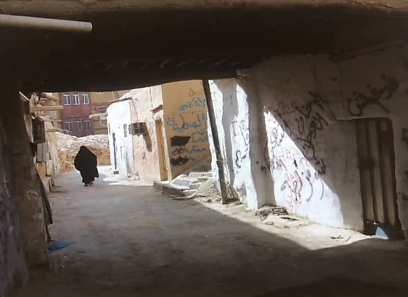 صورة جميلة من إحدى مجابيب وسكك حي الدحو بوسط الرياض