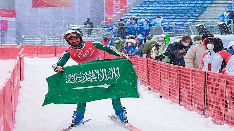 "عابدي" يختتم مشاركة المملكة في دورة الألعاب الأولمبية الشتوية