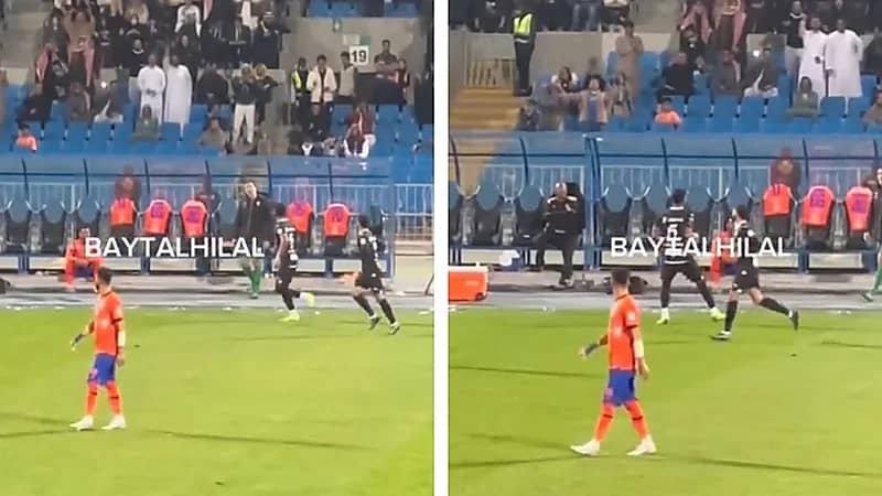 البليهي يستفز حارس الفيحاء .. فيديو