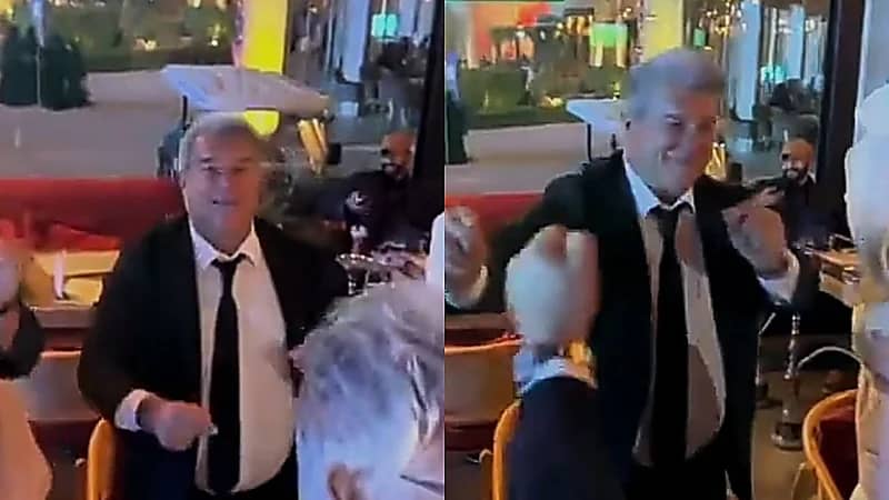 تفاعل لابورتا في البوليفارد على أنغام أغنية حبيبي برشلوني  ..  فيديو