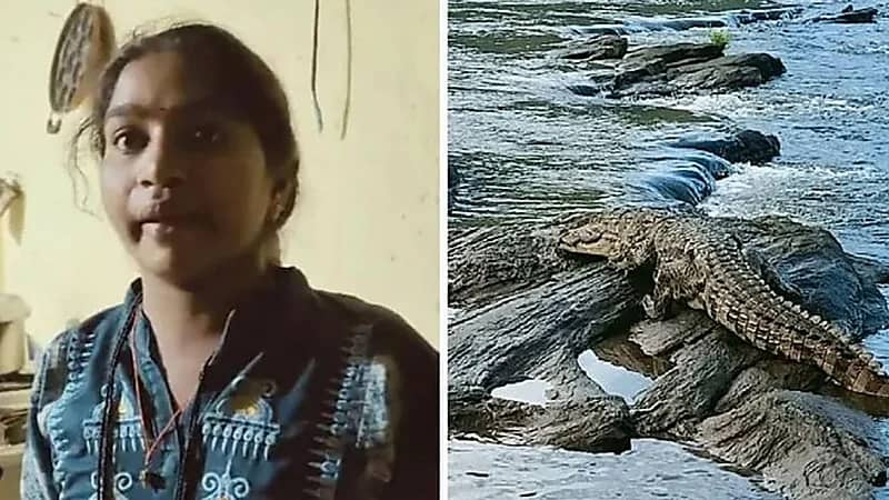 من أجل زوجها .. أم ترمي طفلها للتماسيح بالهند