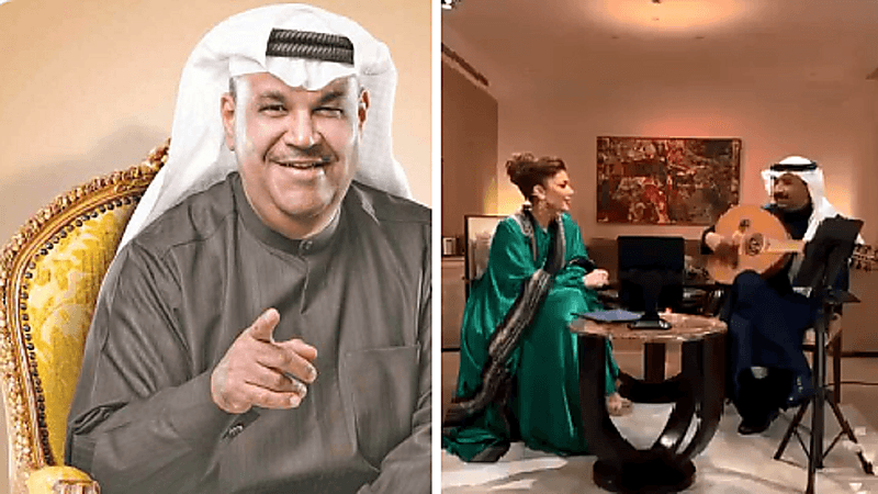 فستان أصالة مع عبادي الجوهر يدفع "نبيل شعيل" للسخرية