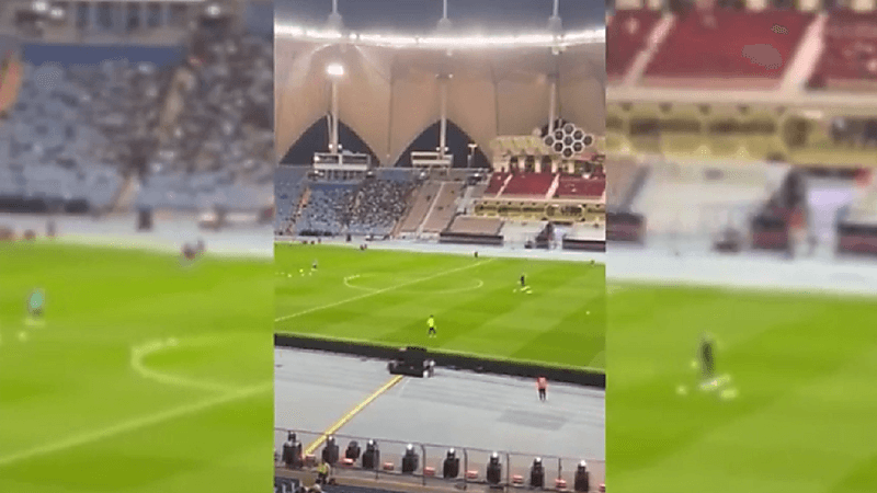 بالفيديو.. لاعبو برشلونة يجرون عمليات الإحماء على أنغام "واكا واكا"