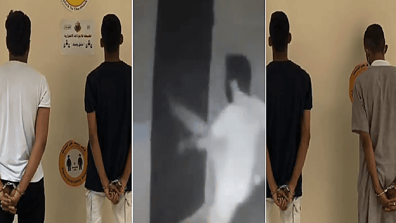 بالفيديو.. الإطاحة بـ 4 مواطنين لاقتحامهم استراحة بالجوف