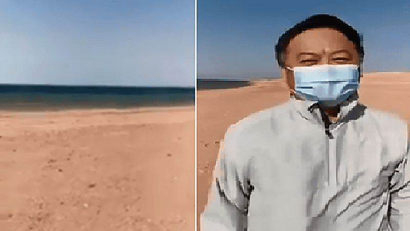 بالفيديو.. سفير الصين بالرياض يوثق رحلته في رأس الشيخ حميد