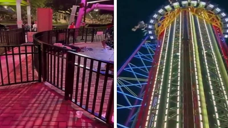 شاهد.. لحظة وفاة شاب بعد سقوطه من أطول برج ترفيهي في العالم