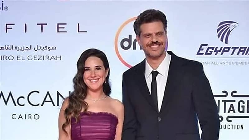 شاهد.. أول ظهور لشيرين عادل برفقة زوجها طارق صبري في مهرجان القاهرة السينمائي