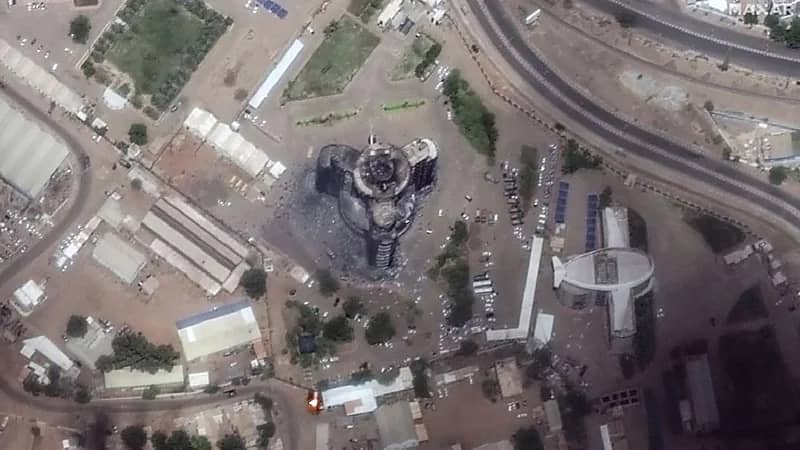 شاهد.. حجم الدمار الناجم عن أحداث الخرطوم بين الجيش السوداني وقوات "حميدتي"