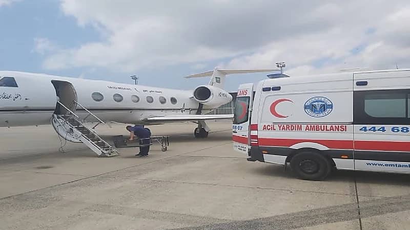 إخلاء طبي لمواطن مريض من إسطنبول إلى المملكة