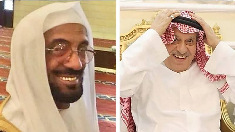 صورة قديمة تجمع خليل الزياني ووالد الفنان راشد الماجد