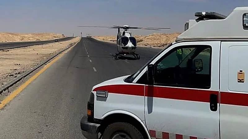 الإسعاف الجوي ينقل مصاباً إلى مستشفى بريدة المركزي خلال 7 دقائق