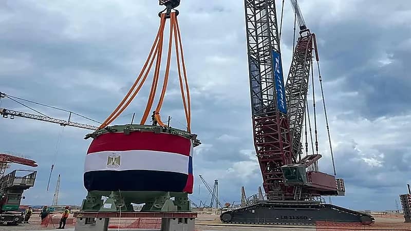 تركيب أول معدة نووية طويلة الأجل في مصر .. صور