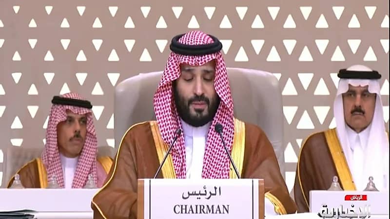 كلمة ولي العهد خلال القمة العربية الإسلامية .. فيديو