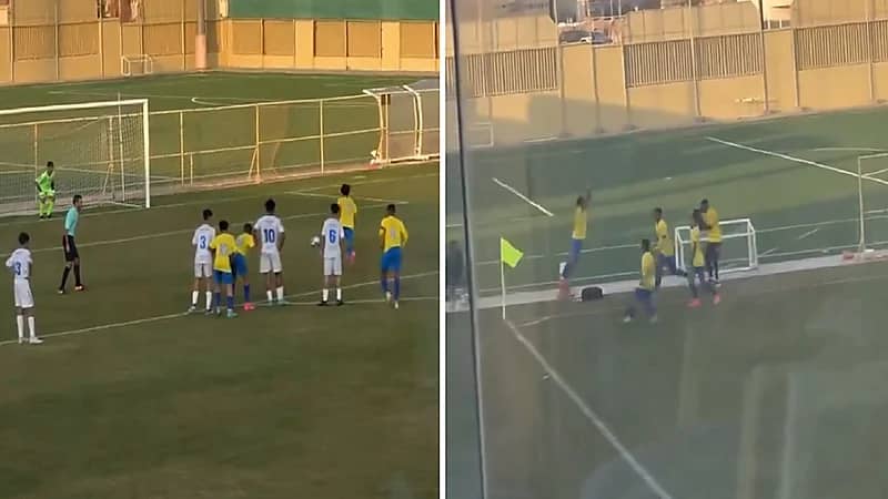 كرستيانو جونيور يسجل هدفا ويحتفل على طريقة والده .. فيديو