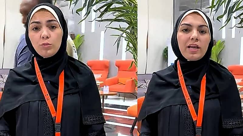 حاجة فلسطينية ضمن ضيوف برنامج خادم الحرمين الشريفين تروي قصة فقدان عائلتها  ..  فيديو
