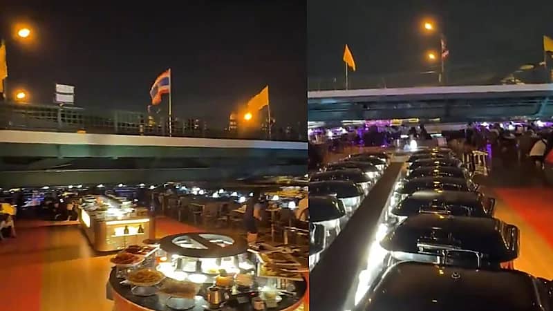 ارتفاع منسوب المياه بـ نهر يوشك على غرق سفينه سياحية .. فيديو