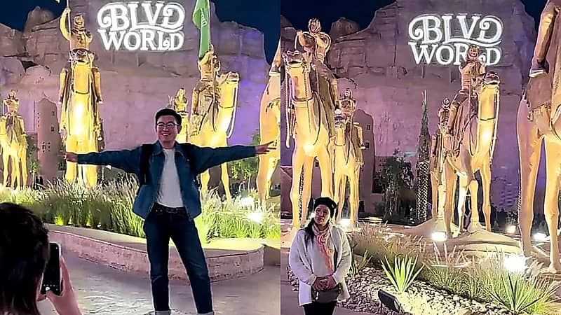 مجسمات الإبل تجذب أنظار زوار بوليفارد وورلد .. فيديو