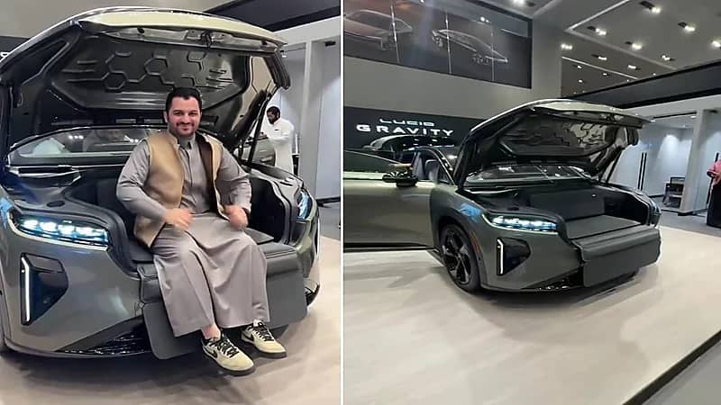 الخالدي يكشف أبرز مواصفات سيارة "لوسيد جرافيتي" أول SUV من لوسيد.. فيديو