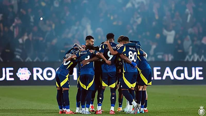دعم معنوي خاص للاعبي النصر قبل مواجهة الاستقلال