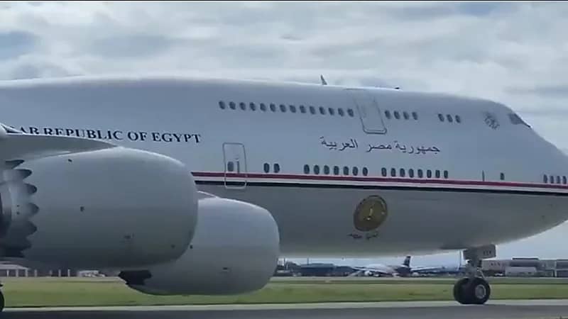 الطائرة الرئاسية المصرية الجديدة تكمل رحلة استلام العميل.. فيديو