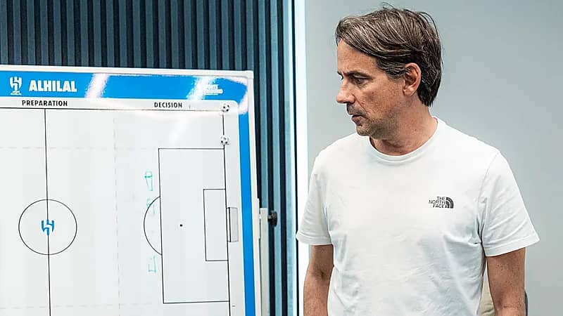 كواليس تواجد إنزاغي في مقر الهلال اليوم .. فيديو