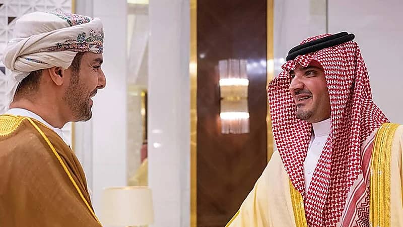 الأمير عبدالعزيز بن سعود يستقبل السفير العماني الجديد