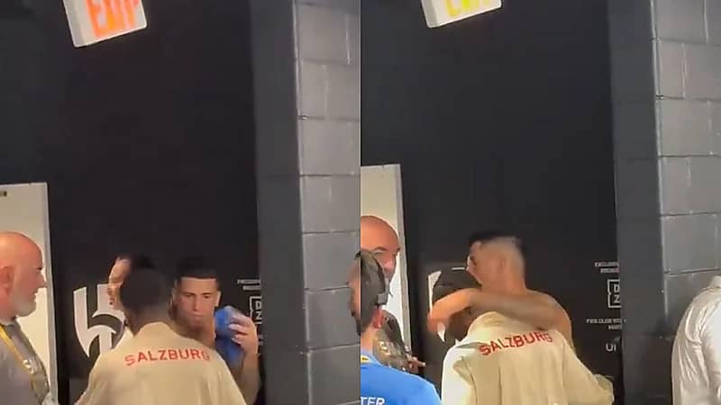 لاعب سالزبورغ ينتظر كانسيلو للحصول على قميصه والأخير يحتضنه  .. فيديو