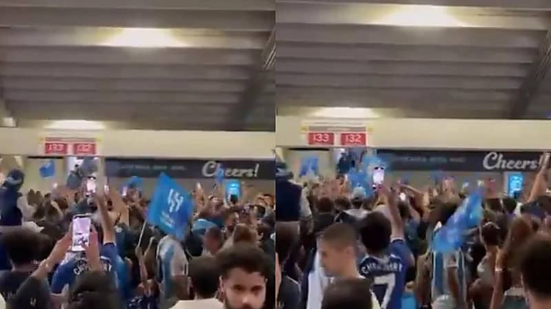 جماهير الهلال تحتفل بسفير العرب في المونديال وتزلزل أمريكا باسم الهلال.. فيديو