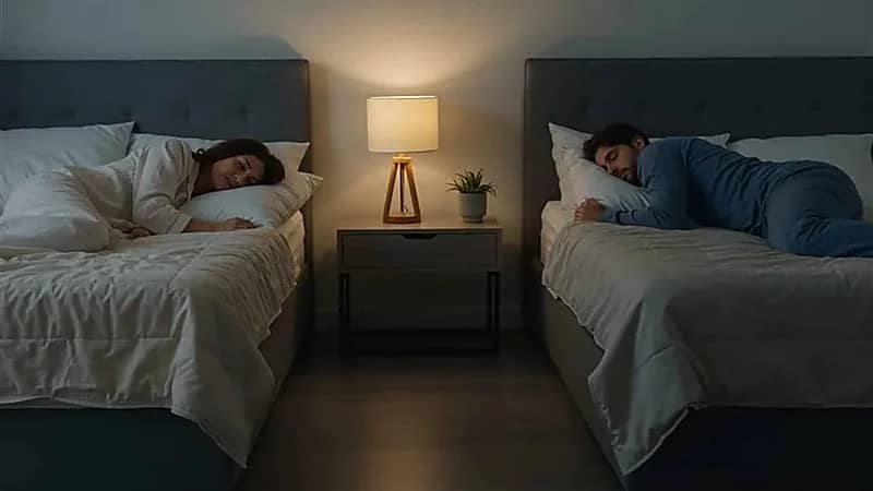 النوم المنفصل للأزواج: خيار صحي لا يعني نهاية الحب