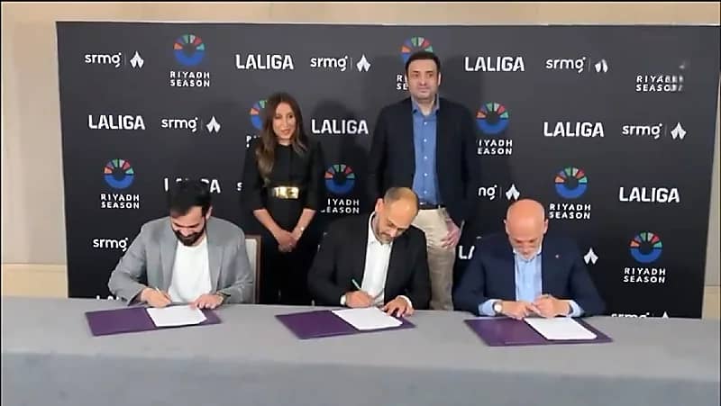 اتفاقية بين ثمانية ولاليغا لتطوير النقل التلفزيوني للدوري السعودي .. فيديو