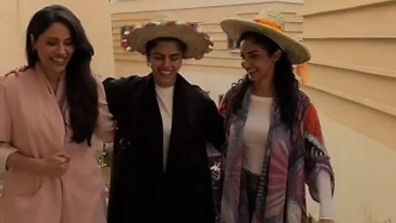 نجمات شارع الأعشى يُبدعن في العرضة الجنوبية من قلب قرية المفتاحة  ..  فيديو