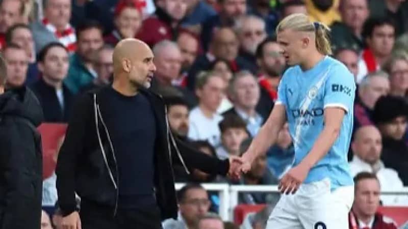 غوارديولا يأمل في جاهزية هالاند قبل لقاء  بيرنلي