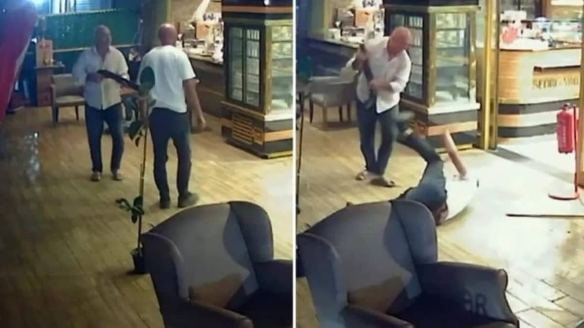 رجل يطلق النار على صهره ويستمر في ضربه 5 دقائق