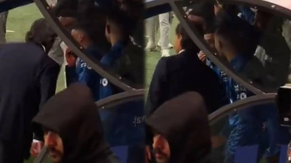 ردة فعل إنزاجي بعد طلب لاجامي المشاركة أمام فريقه السابق عقب الهدف الثالث..فيديو