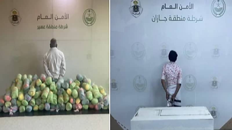 بالفيديو .. ضبط مواطنين ومقيمين تورطوا في جرائم سرقة وحيازة مواد مخدرة