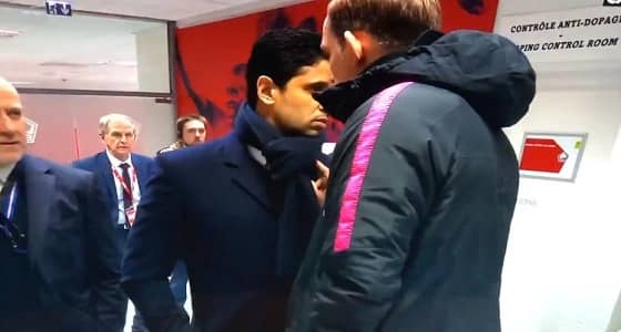 بالفيديو: بعد الهزيمة القاسية..مدرب باريس سان جيرمان يهين الخليفي