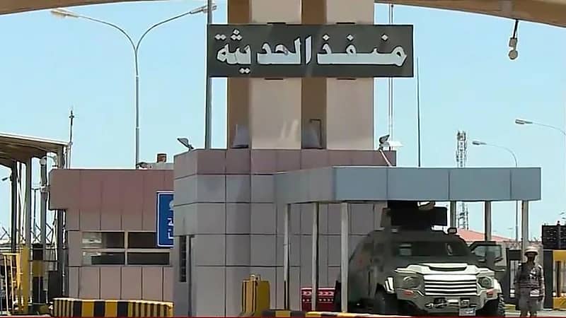 عبور 654 مركبة لمنفذ الحديثة الحدودي