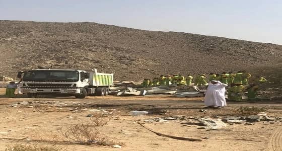 بالصور.. إزالة عدد من الحظائر والشبوك المخالفة على طريق مكة جدة القديم
