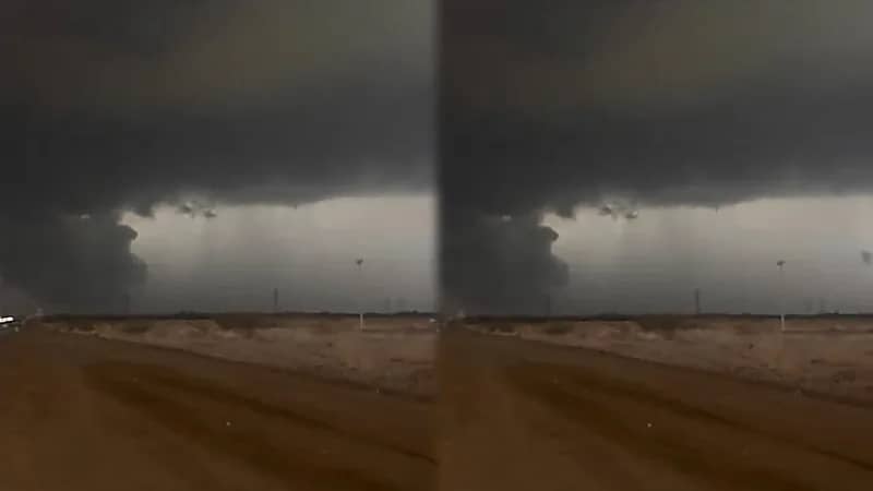 غيوم كثيفة تحول نهار جازان إلى ليل.. فيديو