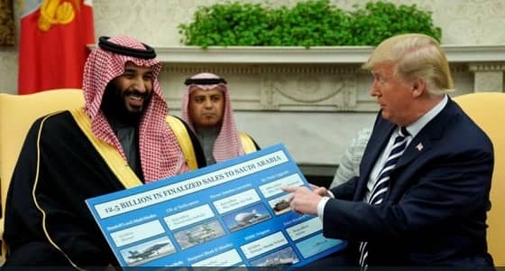 ترامب يعرض صفقات عسكرية على ولي العهد