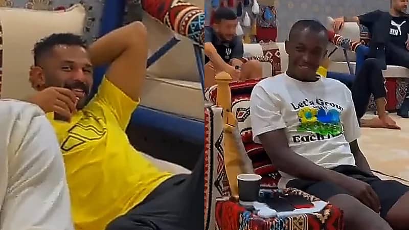 البليهي يمازح سعود والمالكي والعويس .. فيديو