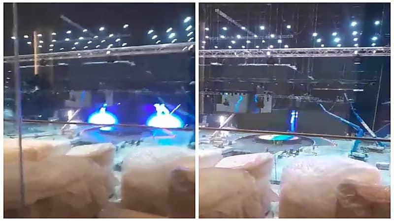 تجربة الشاشات الداخلية لملعب الهلال الجديد قبل استضافة بطولة الملاكمة.. فيديو