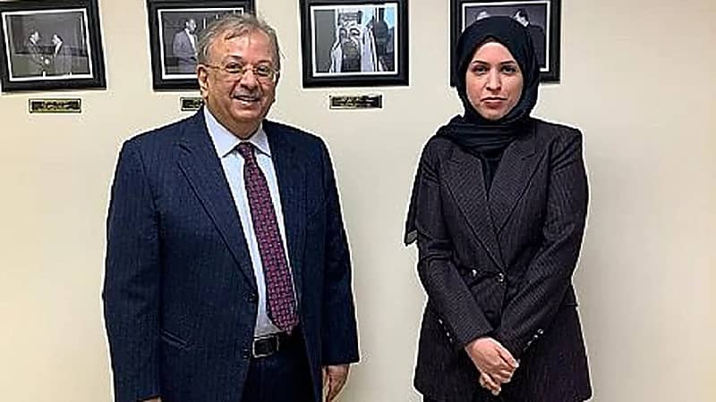 لقاء بين المعلمي ومندوبة قطر في الأمم المتحدة