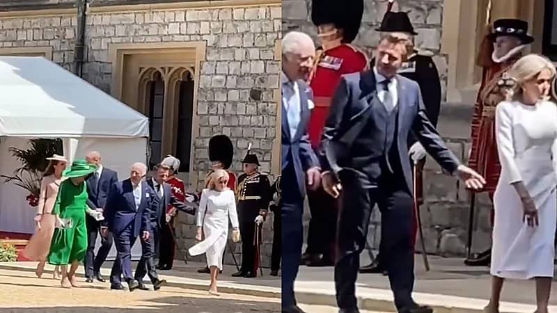 موقف محرج جديد لـ ماكرون بسبب تصرّف زوجته.. فيديو