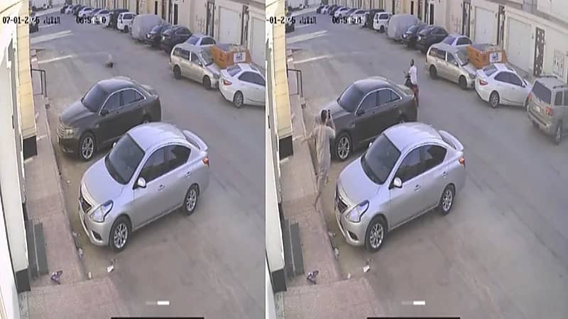 مشجع هلالي يركض في الشارع بهستيريا فرح بعد الفوز على مانشستر سيتي.. فيديو