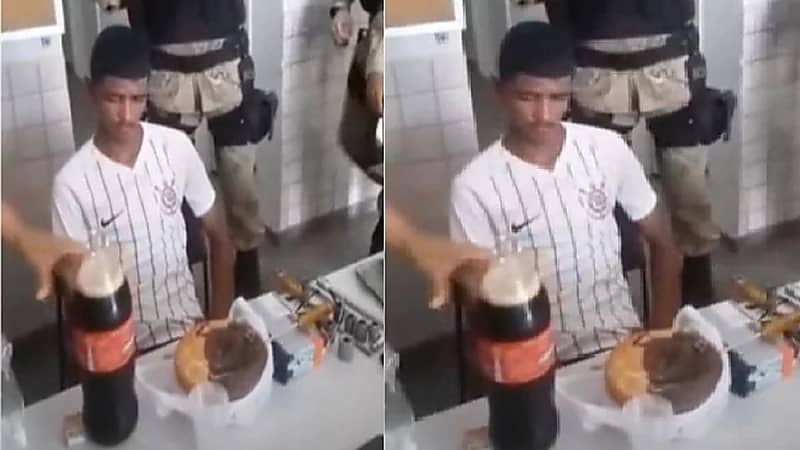 بالفيديو.. رجال شرطة يحتفلون بعيد ميلاد متهم بطريقة ساخرة