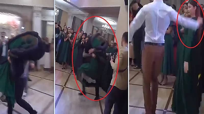 شاب يخطف فتاة أعجبته أمام الجميع للزواج منها..فيديو!