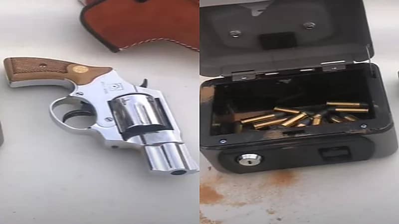 شاهد..مصير مواطن أطلق أعيرة نارية في الهواء وحاول إخفاء السلاح بالرمال