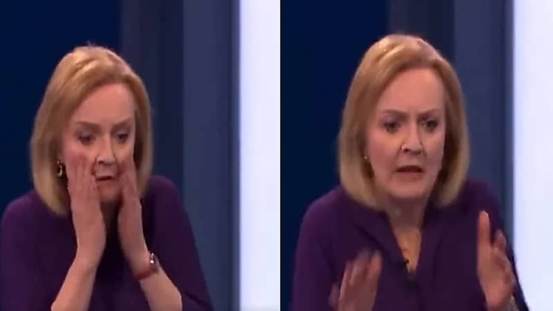 فيديو.. لحظة سقوط رئيسة جلسة مناظرة بين المرشحين لخلافة جونسون